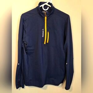 Reebok Men's Long Sleeve Half Zip Pullover Size L
